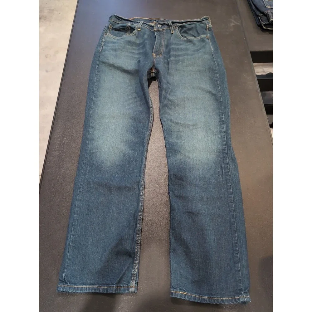 Levi's 514 Blue Jeans Men's 36x32 Medium Wash Straight EUC